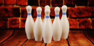 bowling, white, plastic